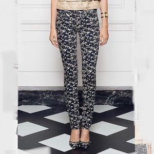 Tory Burch printed skinny jeans